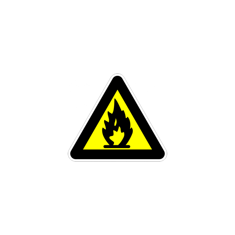 Знак "Лесно запалим материал"