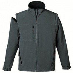 Яке Softshell - YANG 2 EN 1 сив